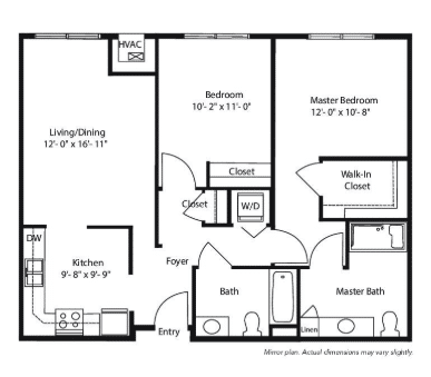 Two Bedroom Traditional
