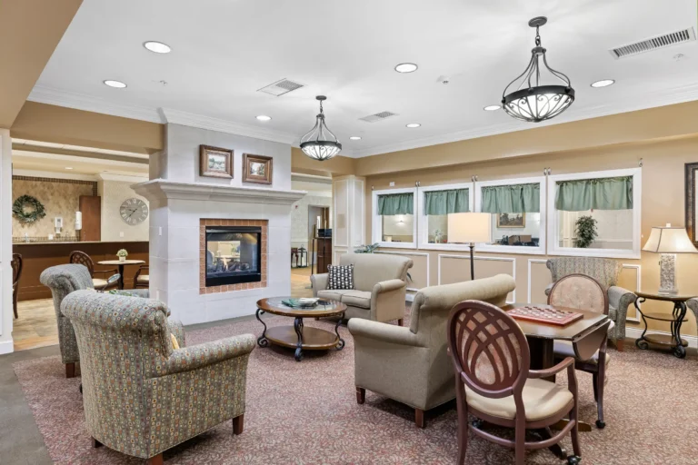 living area in the luther oaks community in bloomington-normal